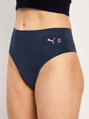ModiBodi Blue Period Seamfree Active Hi Waist Cheeky Moderate Knickers - Image 4 of 9