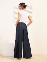 Friends Like These Elasticated Wide Leg Trousers - Imaginea 4 din 4