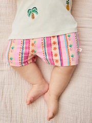 Ecru Tropical Short Sleeve Baby Top and Short Set 2 Piece (0mths-2yrs) - Image 3 of 14