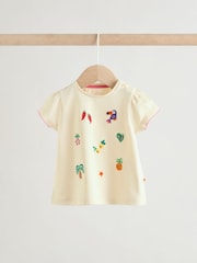 Ecru Tropical Short Sleeve Baby Top and Short Set 2 Piece (0mths-2yrs) - Image 6 of 14