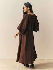 Nothing Ordinary Pure Cotton Midi Smock Dress - Изображение 3 4