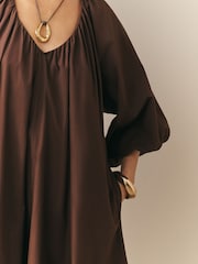 Nothing Ordinary Pure Cotton Midi Smock Dress - Изображение 4 4