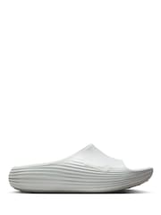 Nike White ReactX Rejuven8 Sliders - Image 1 of 9