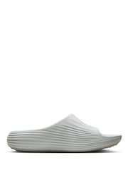 Nike White ReactX Rejuven8 Sliders - Image 3 of 9