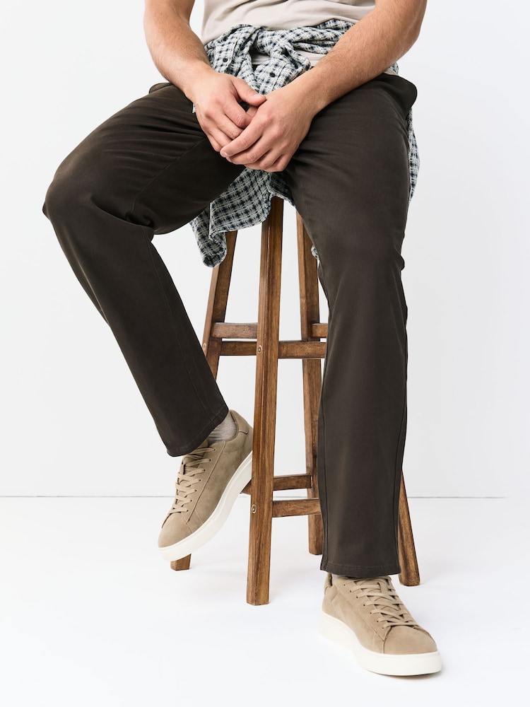 Mink Brown Smart Casual Longline Trainers - Image 1 of 7