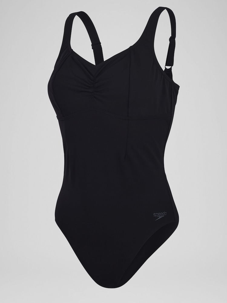 Schwarz - Speedo – Aquanite – figurformender Badeanzug - Bild 11 von 11