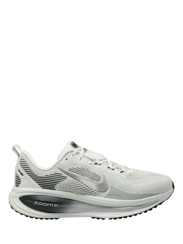 Nike White/Silver Vomero 18 Running Trainers - Image 1 of 4