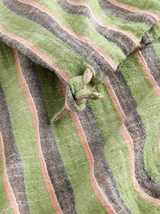 Green Stripe Double Cloth Balloon Leg Trousers - Image 2 of 3