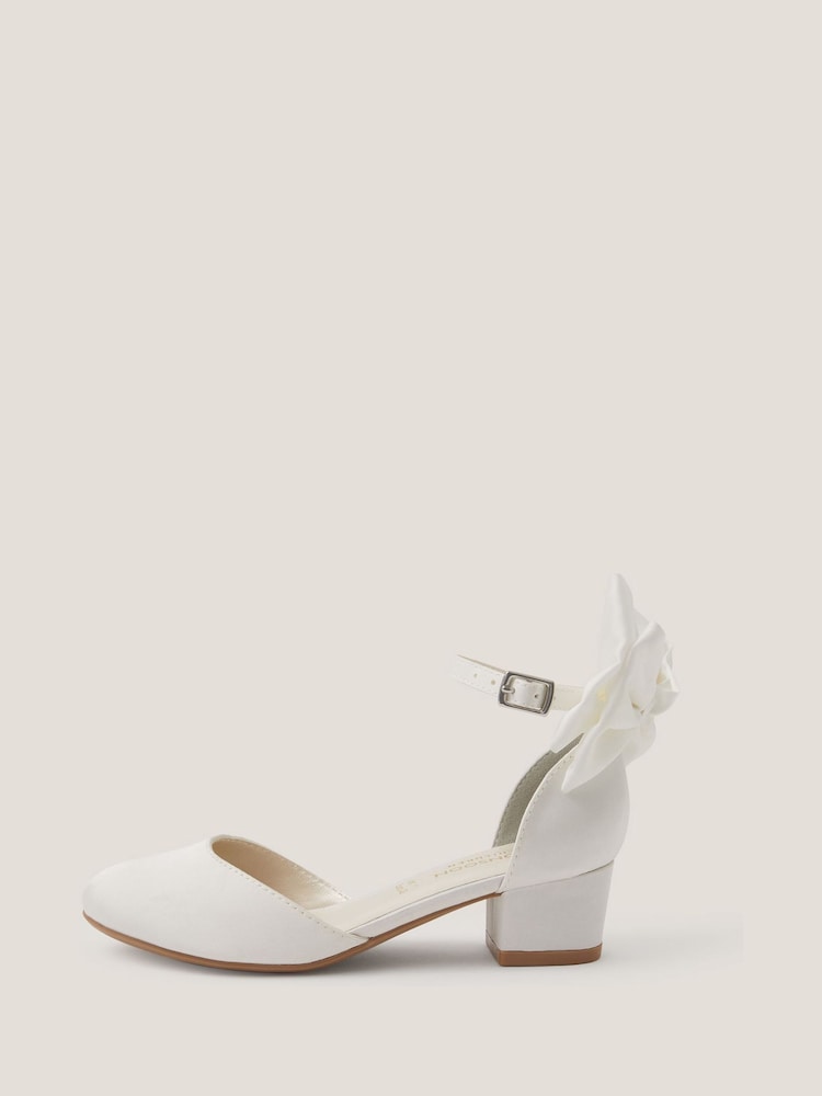 Monsoon Cream Sara Bow Two Part Heels Shoes - Image 1 of 3