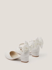 Monsoon Cream Sara Bow Two Part Heels Shoes - Image 3 of 3