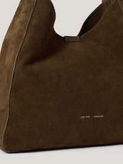 Jigsaw Green Heckfield Suede Tote Bag - Image 6 of 6