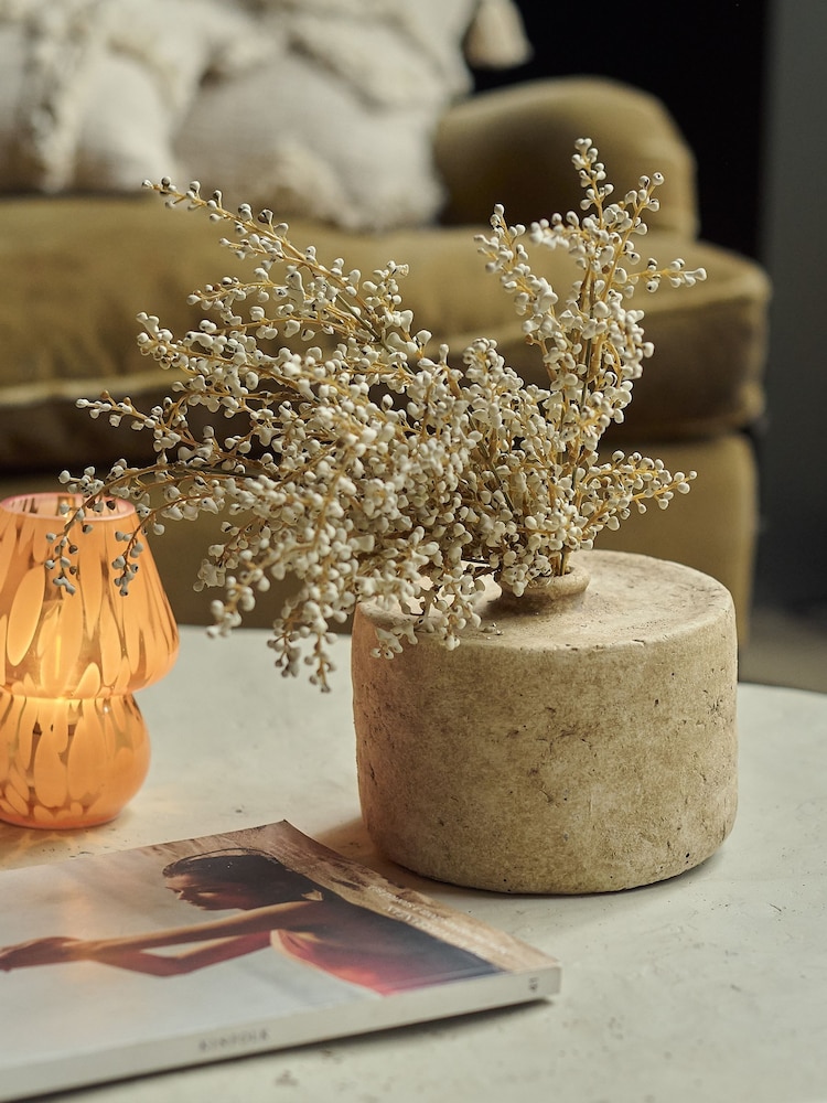 Abigail Ahern Natural Roman Cement Vase - Image 1 of 4