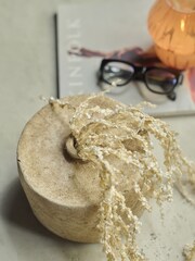 Abigail Ahern Natural Roman Cement Vase - Image 3 of 4