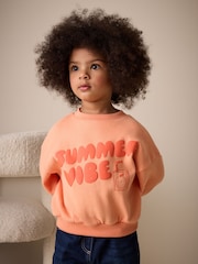 Orange Summer Crew Neck Sweatshirt (3mths-7yrs) - Image 1 of 7