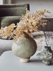 Abigail Ahern Green Bertina Ceramic Vase - Image 1 of 4