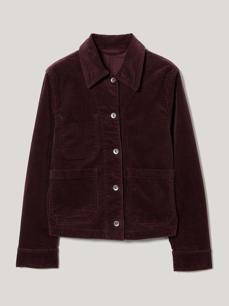 Jigsaw Purple Cord Patch Pocket Jacket - Image 5 of 5 Jigsaw Purple Cord Patch Pocket Jacket - Image 5 of 5
