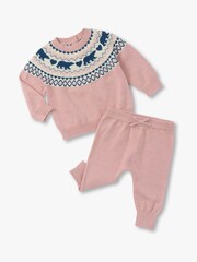 Hatley Pink Bear Pull On Jumpers Set - صورة 1 من 1