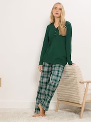 Long Tall Sally Green Check Pyjamas - Image 1 of 6
