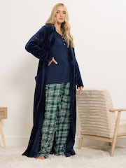 Long Tall Sally Green Check Pyjamas - Image 4 of 6