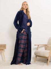 Long Tall Sally Blue Check Pyjamas - Image 4 of 6