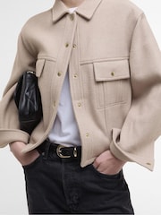 Barbour® International Natural Chloe Overshirt - Image 4 of 6