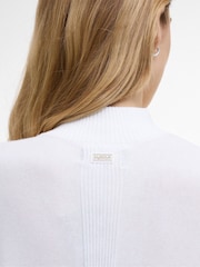 Barbour® International White Lola Knitted Jumper - Image 5 of 7
