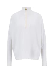 Barbour® International White Lola Knitted Jumper - Image 6 of 7