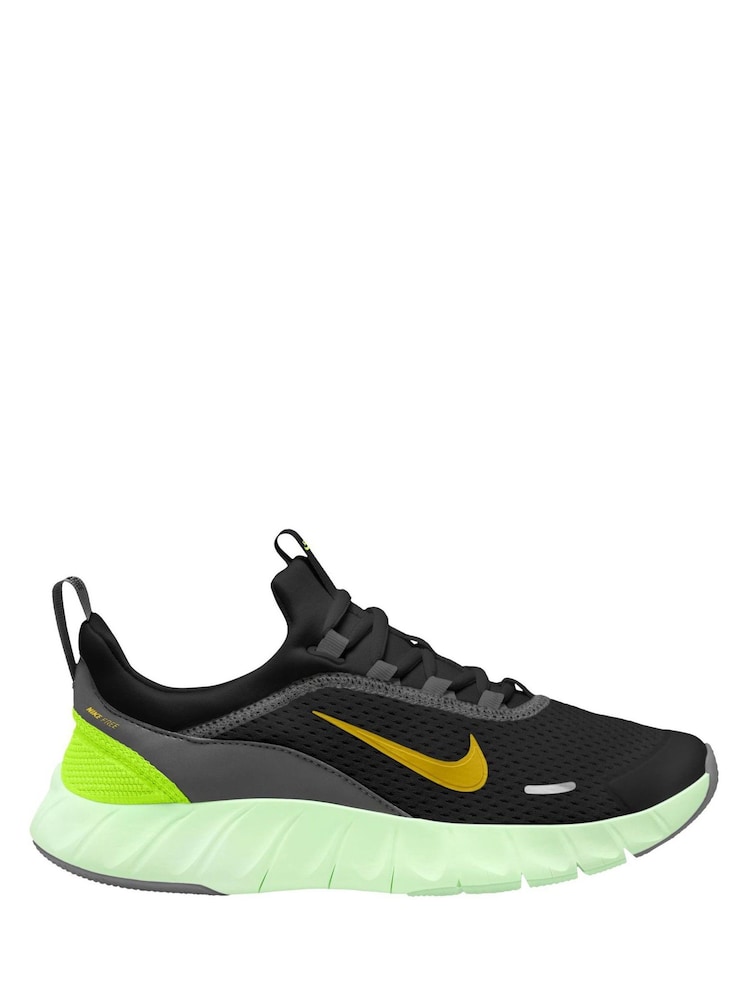Nike Black/Green Youth Free Ride Trainers - Image 1 of 4 Nike Black/Green Youth Free Ride Trainers - Image 1 of 4