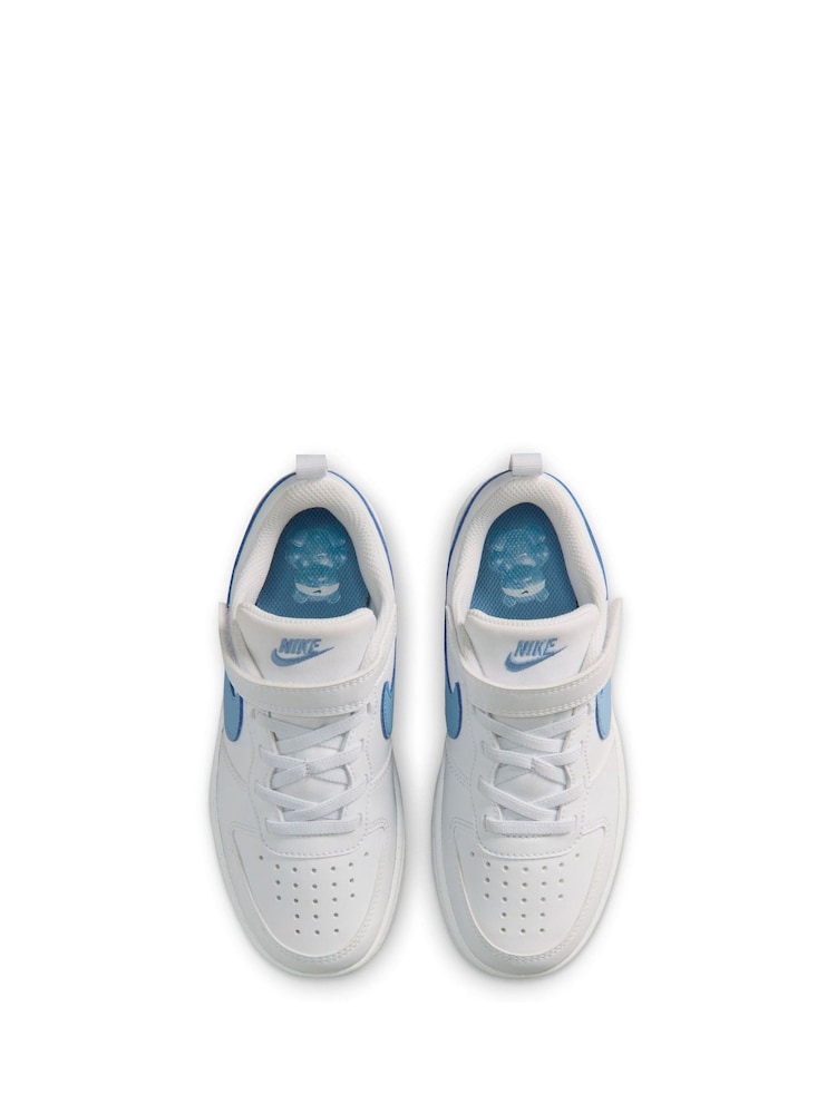 Nike White Junior Court Borough Low Trainers - Image 10 of 10
