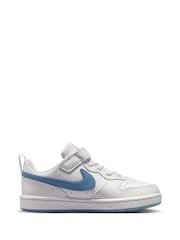 Nike White Junior Court Borough Low Trainers - Image 4 of 10