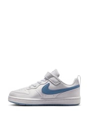 Nike White Junior Court Borough Low Trainers - Image 5 of 10