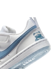 Nike White Junior Court Borough Low Trainers - Image 9 of 10