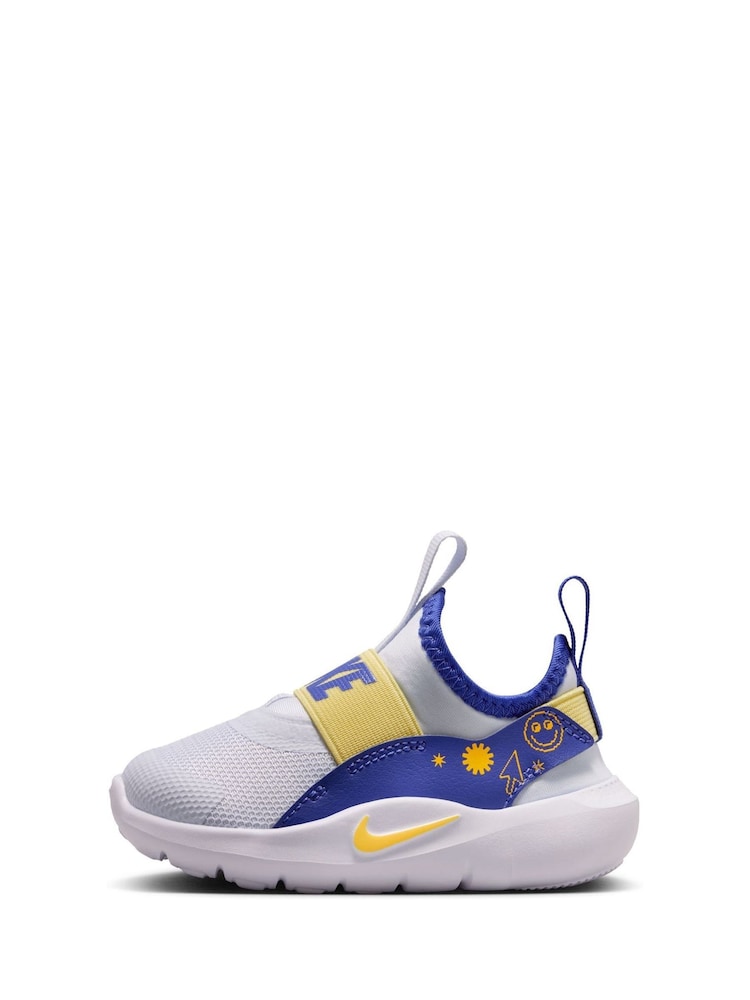 Nike Grey Orange Infant Flex Runner 4 Trainers - Image 2 of 9