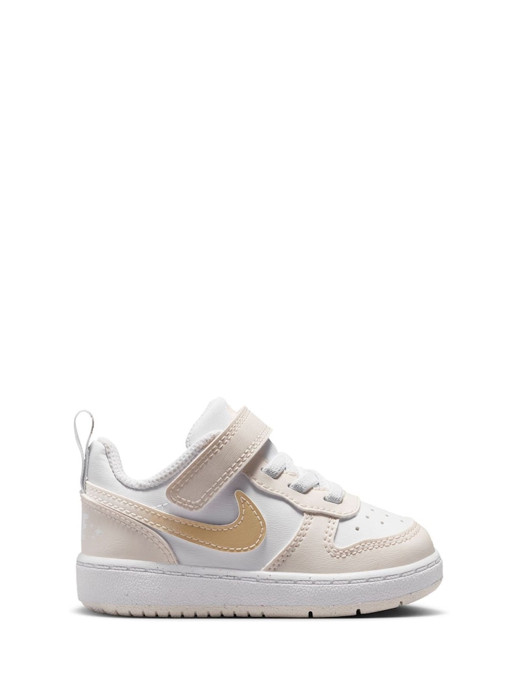 Nike White Infant Court Borough Low Trainers - Image 1 of 9 Nike White Infant Court Borough Low Trainers - Image 1 of 9