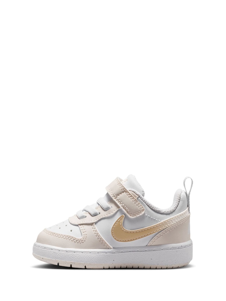Nike White Infant Court Borough Low Trainers - Image 2 of 9 Nike White Infant Court Borough Low Trainers - Image 2 of 9