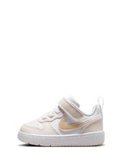 Nike White Infant Court Borough Low Trainers - Image 4 of 9