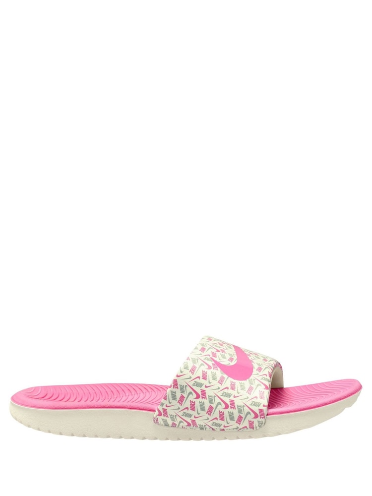 Nike White Kawa Junior/Youth Sliders - Image 1 of 1 Nike White Kawa Junior/Youth Sliders - Image 1 of 1