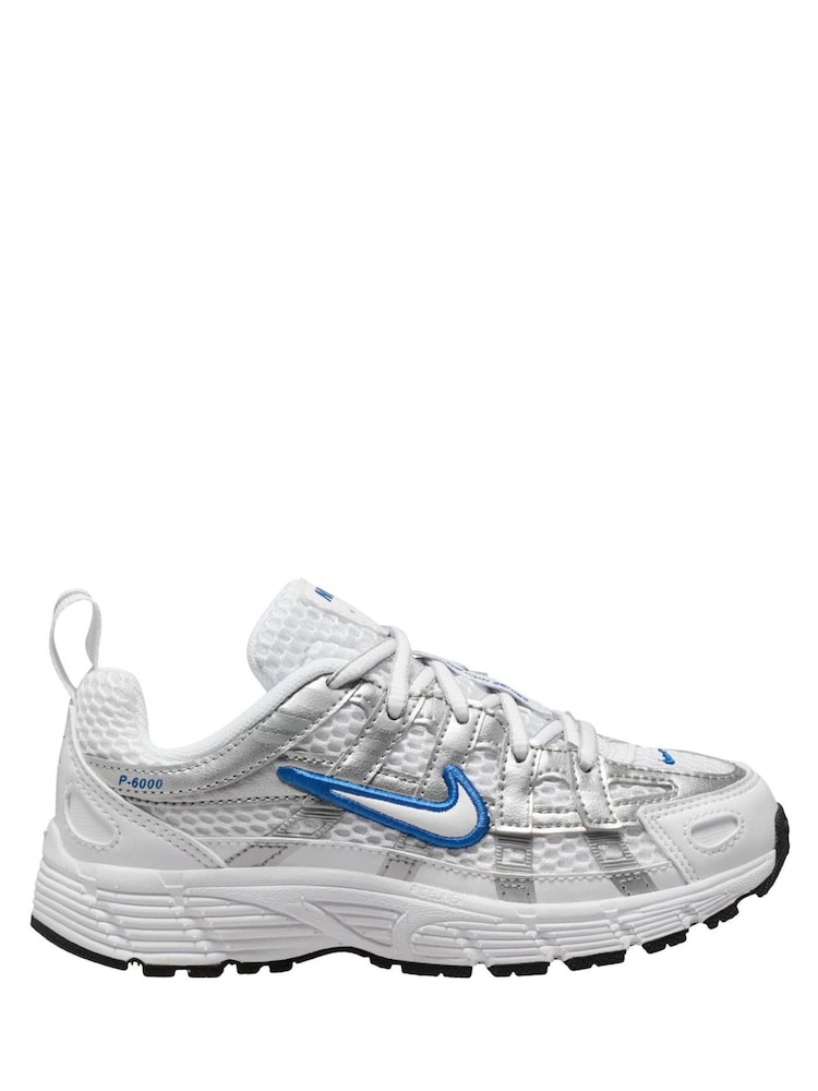 Nike White Junior P6000 Trainers - Image 1 of 4