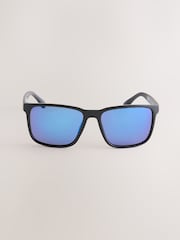 Black/Blue Mirror Sport Polarised Sunglasses - Image 4 of 5