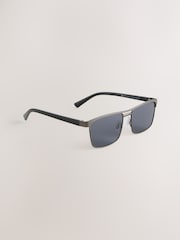 Gunmetal Grey Preppy Sunglasses - Image 4 of 5