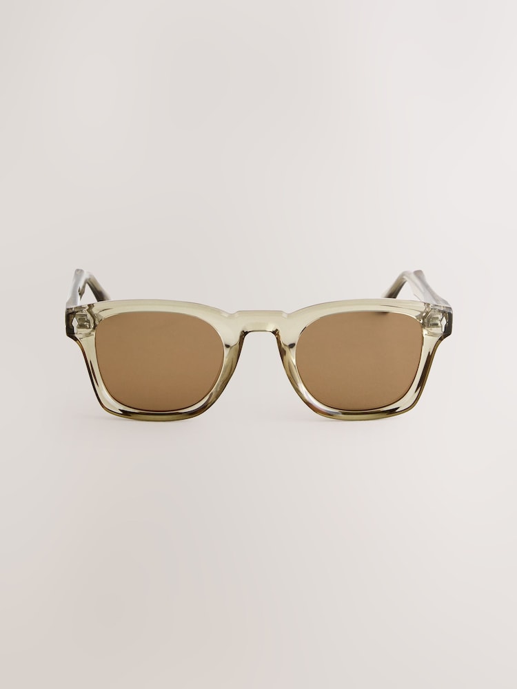 חום דבש - Preppy Chunky Polarised Sunglasses - תמונה 2 מתוך 3