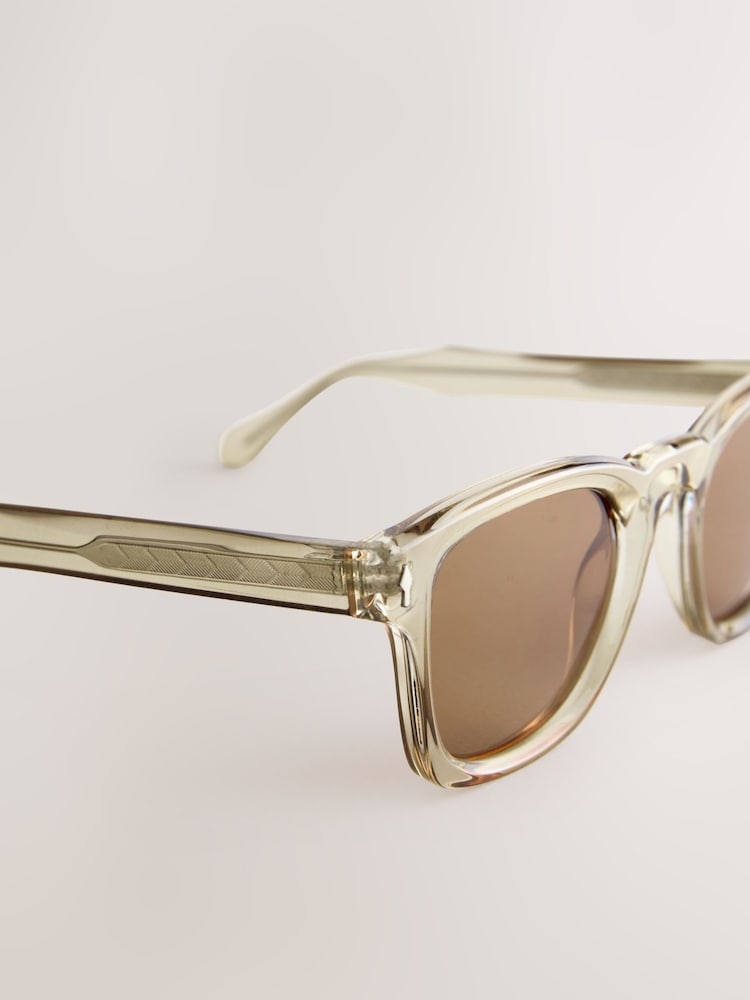 חום דבש - Preppy Chunky Polarised Sunglasses - תמונה 3 מתוך 3