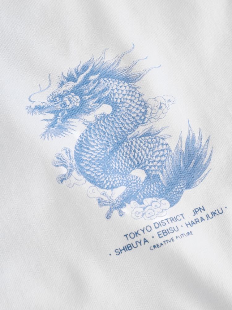White Dragon Short Sleeve Graphic T-Shirt (3-16yrs) - Image 8 of 8