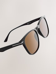 Black Round Sunglasses - Image 4 of 4