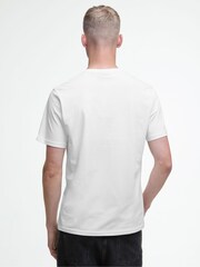 Barbour® International White Essentail Long Sleeve Logo T-Shirt - Image 2 of 6