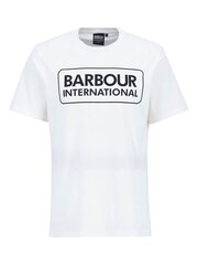 Barbour® International White Essentail Long Sleeve Logo T-Shirt - Image 5 of 6