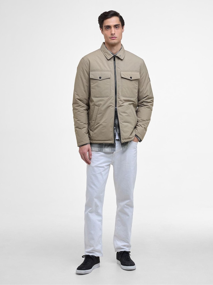Barbour® International Natural Distill Quilt Brindle Coat - Image 2 of 7 Barbour® International Natural Distill Quilt Brindle Coat - Image 2 of 7
