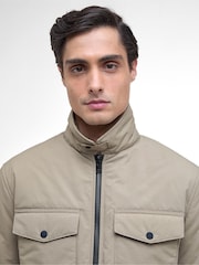 Barbour® International Natural Distill Quilt Brindle Coat - Image 5 of 7