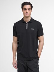 Barbour® International Black Baynes Knit Pol Sweatshirt - Image 1 of 6