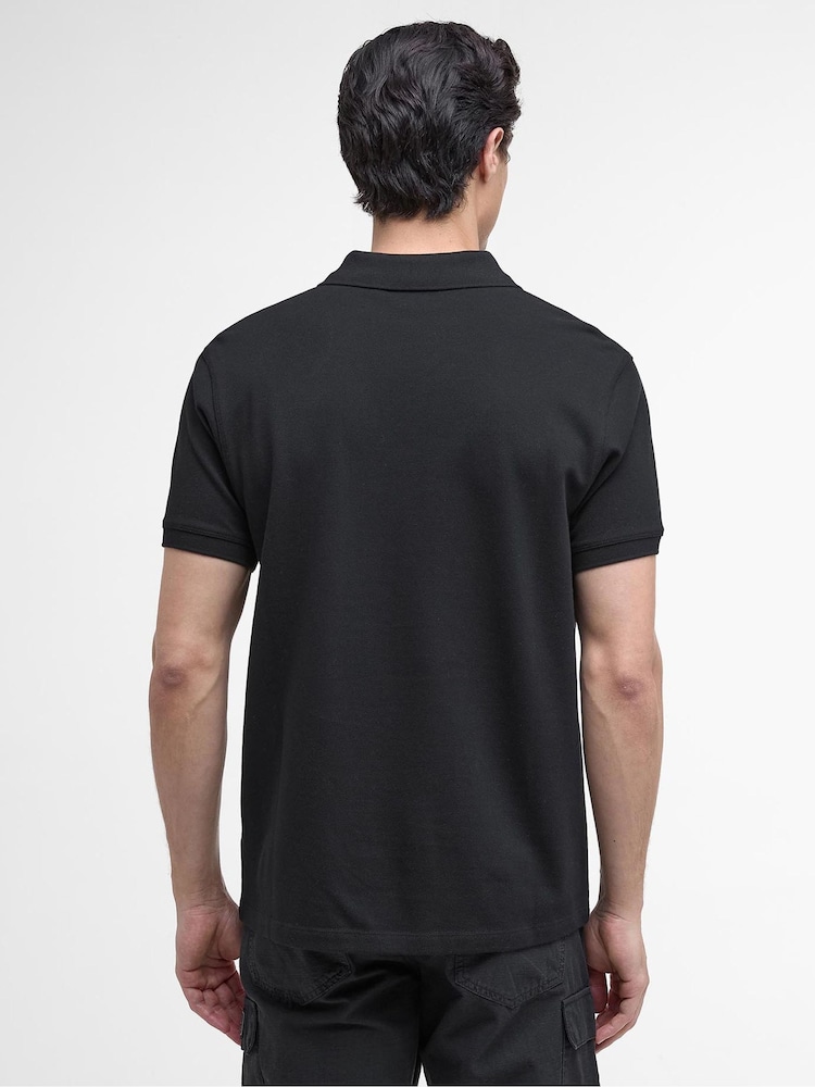 Barbour® International Black Baynes Knit Pol Sweatshirt - Image 2 of 6